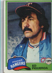 1981 Topps Baseball Cards      245     Ed Figueroa
